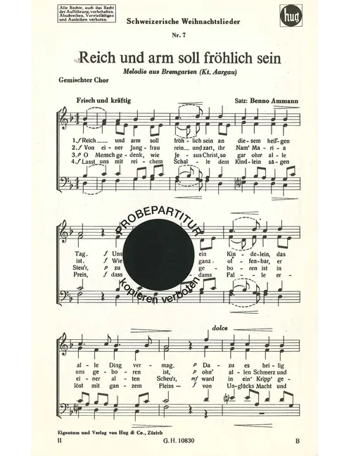 Reich und arm soll fröhlich se